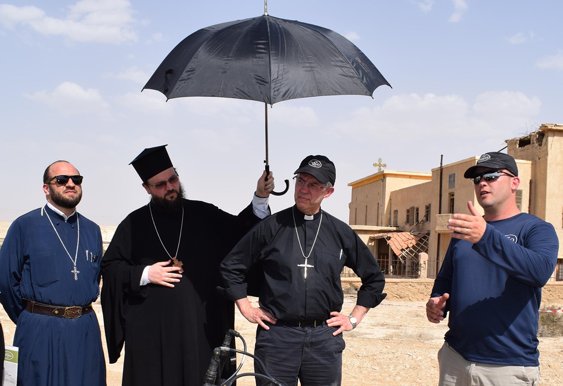 The Archbishop of Canterbury visits the Baptism site