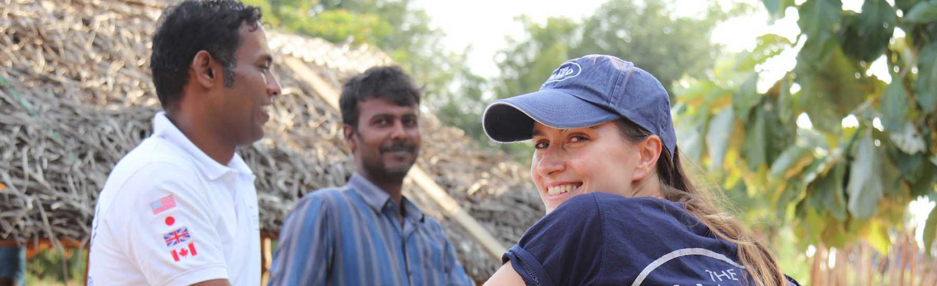 Three HALO employees standing together