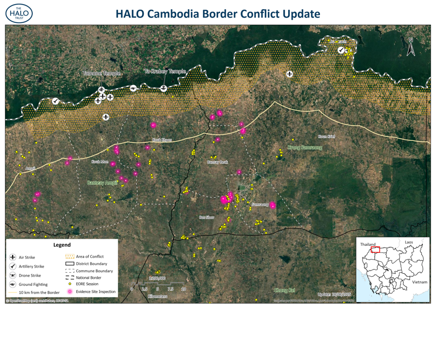 A border conflict map update for HALO Cambodia