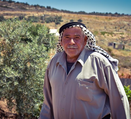 Kayed, an olive farmer in West Bank