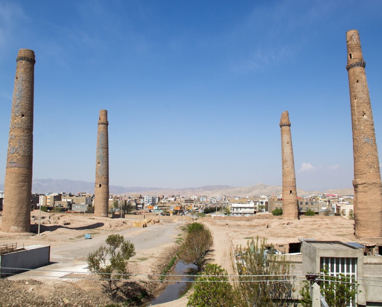 Musallah Minarets complex in Herat after HALO teams cleared the mines
